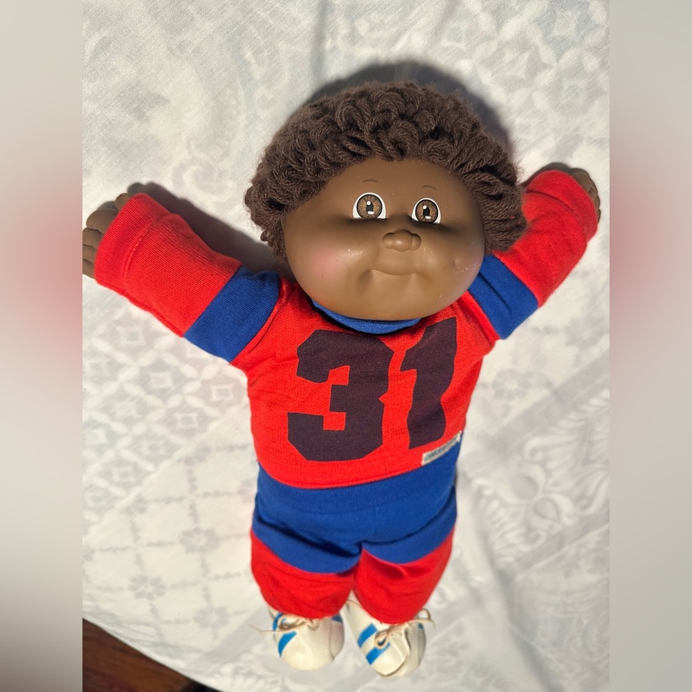 Vintage cabbage patch kids Red and Blue Plush Doll 1978-1982